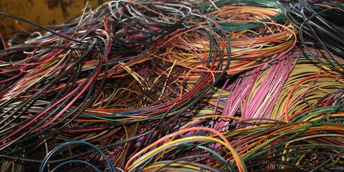 Spaghetti /THHN Wire is considered to contain 80% Copper. This wire is also in the #1 Insulated category.