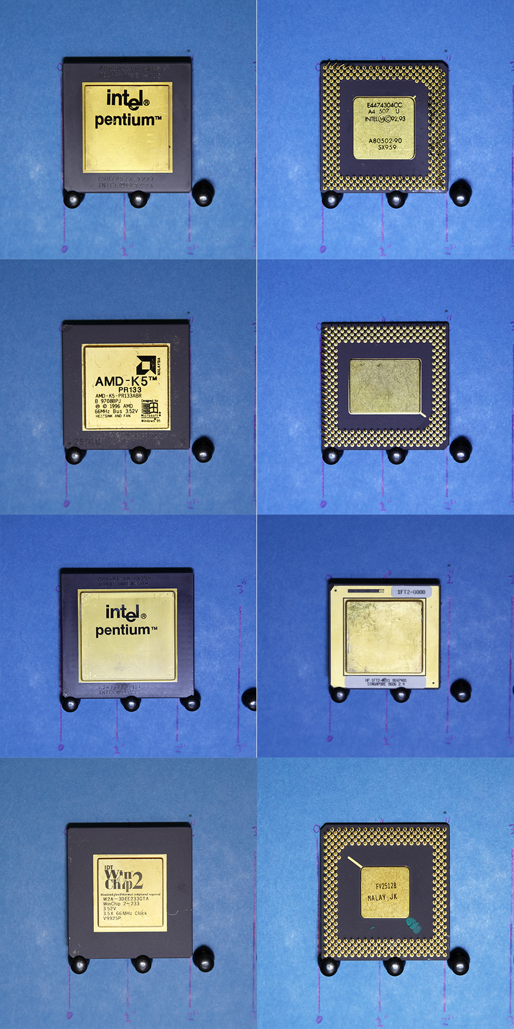 These are Gold Top and Bottom Ceramic Processors. Shown here are just a few examples. We pay the Highest Prices for Ceramic Processors in the United States. There will be no money paid until the product reaches us, is inspected, and is classified to be these actual processors. Once all of these parameters have been met we will make payment in any manor to any country that you wish with the exception of cash through the mail.