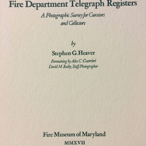 Fire Department Telegraph Registers